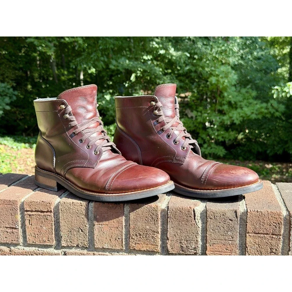 Thursday Boot Men's Captain Boots Classic Brown Size 11.5 Worn Twice!!